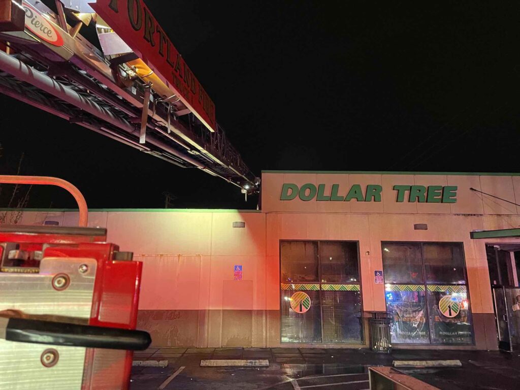 fire on Lombard at dollar tree