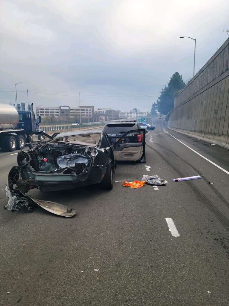 multi car pileup portland Oregon