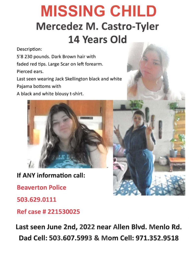 missing child info-poster