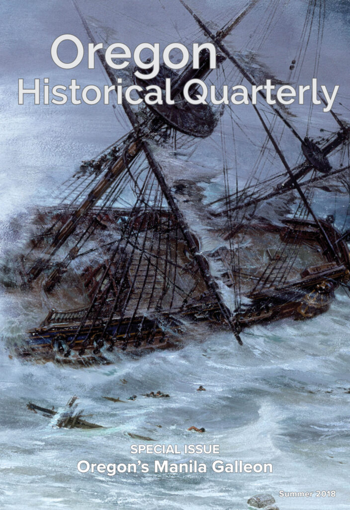 summer_cover_oregon_historical_quarterly_beeswax_shipwreck