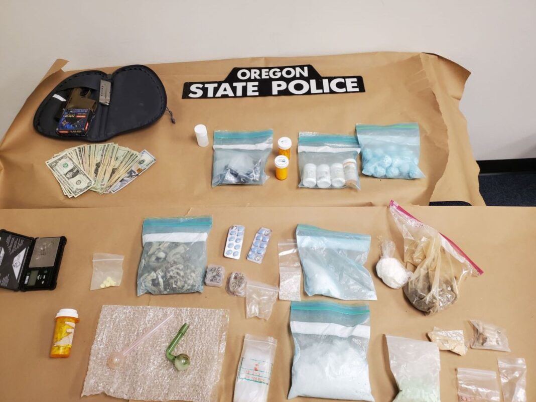 cocaine, heroin, fentanyl, gun, etc. found in traffic stop jamie redman brown