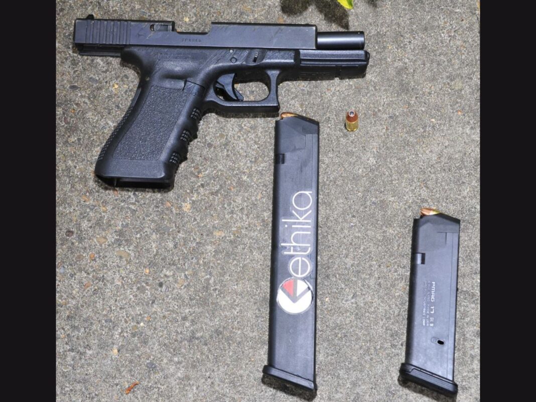 loaded gun with mag and extended mag found with juvenile