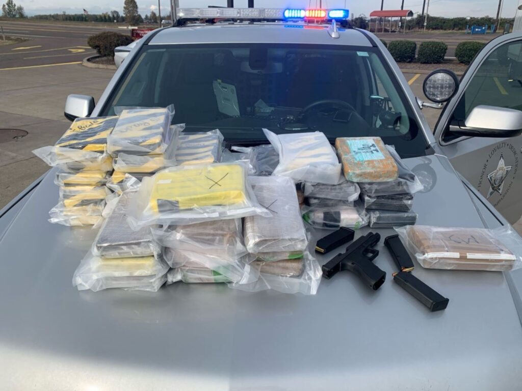 OSP discovers 80 pounds of cocaine and a gun