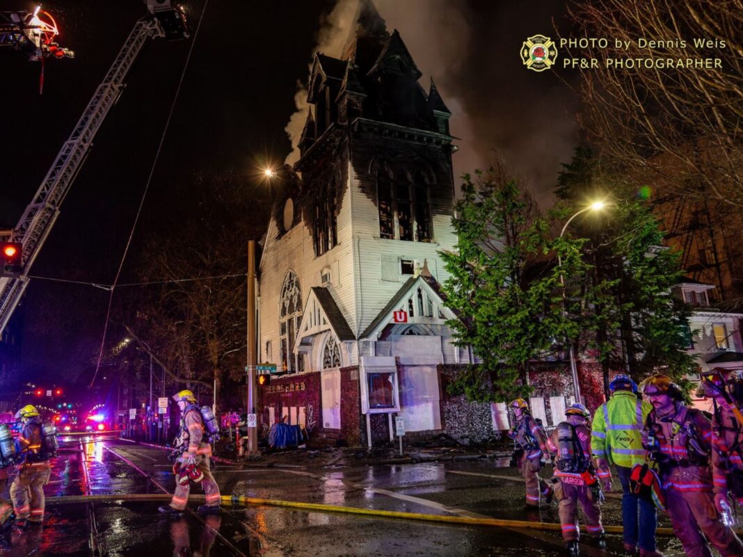 burned korean church in portland