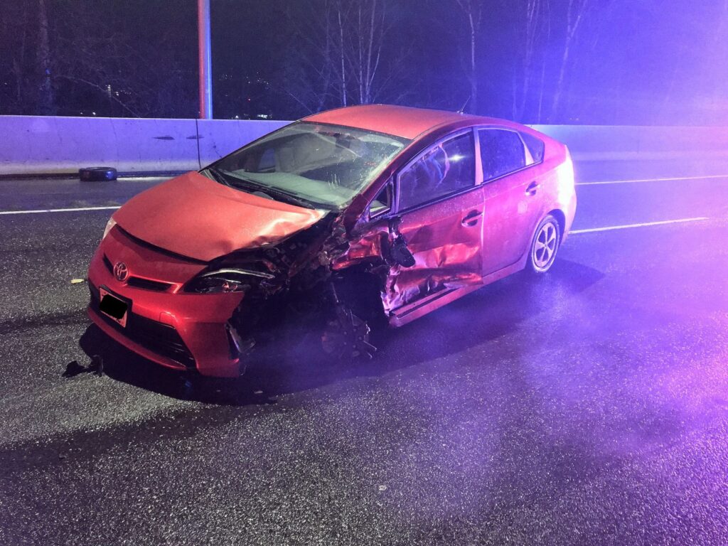 second crash's suspect's vehicle