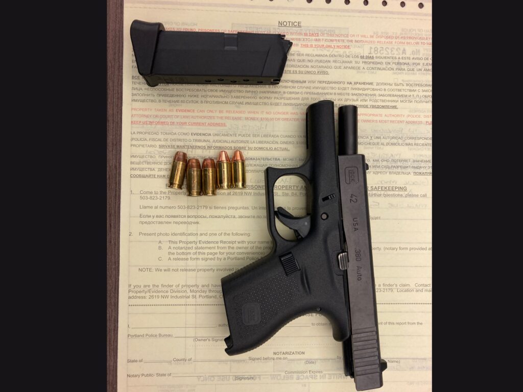 Glock 42 seized by PPB