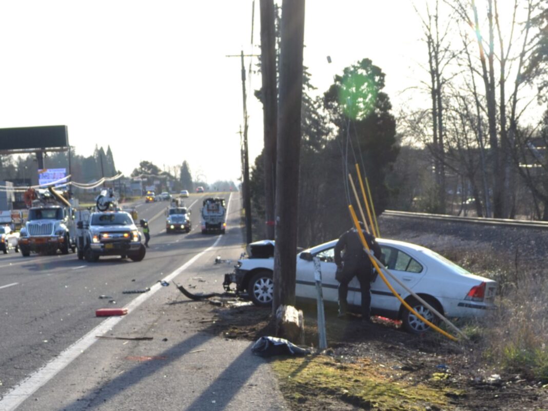 pedestiran killed while crossing TV Highway