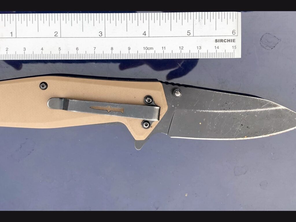 knife used in robbery