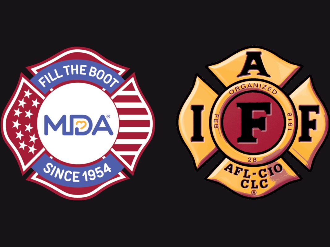 muscular dystrophy association and IAFF fill the boot TVFR