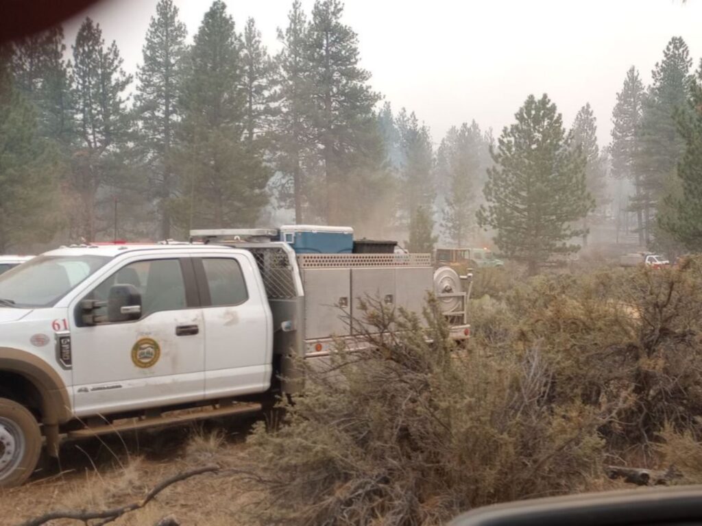 ODF crews in sisters oregon fighting the juniper creek fire