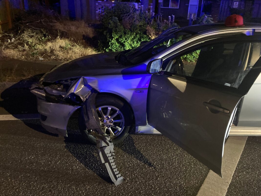 car that struck the officers vehicle