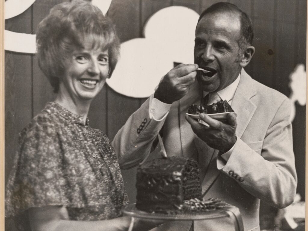 gerry frank oregons premier citizen, judging chocolate cake