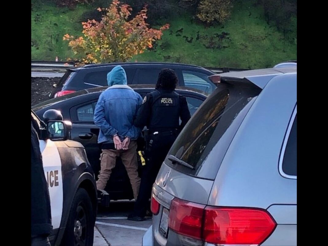 suspect being arrested by PPB