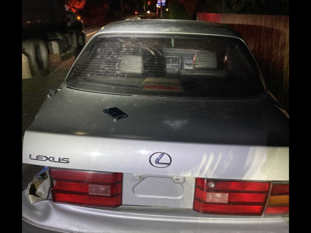 the lexus towed for illegal street takeover