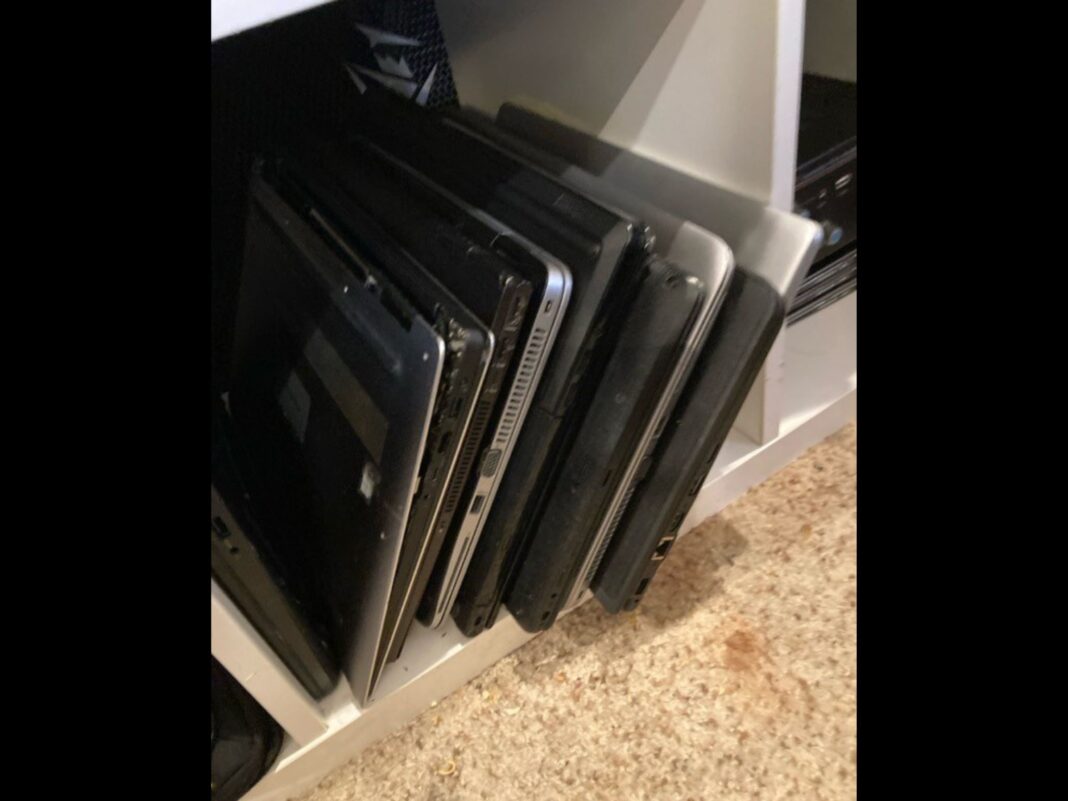 dozens of stolen laptops recovered