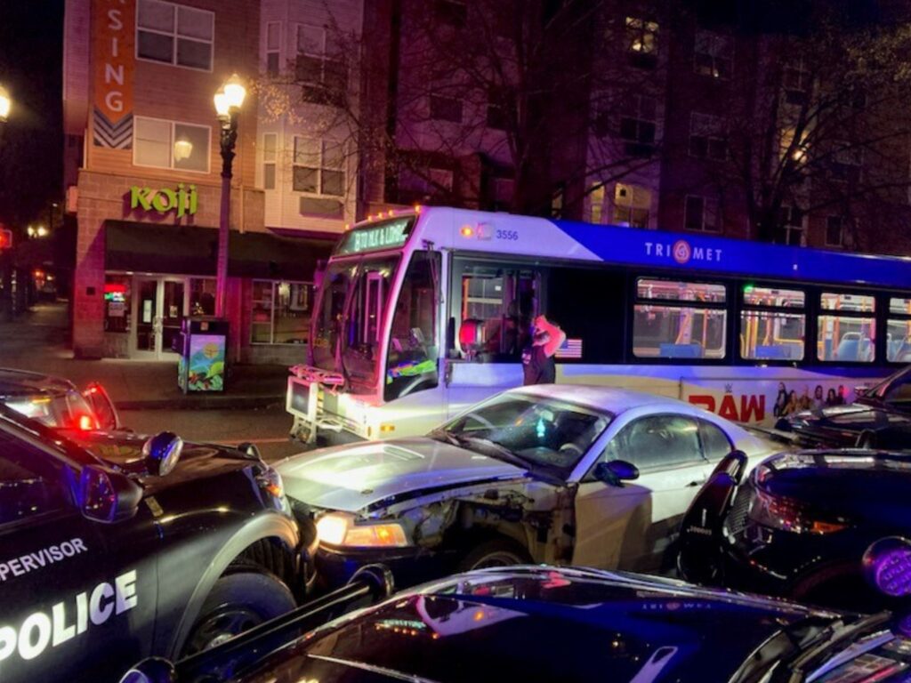 car boxed in during street racing mission