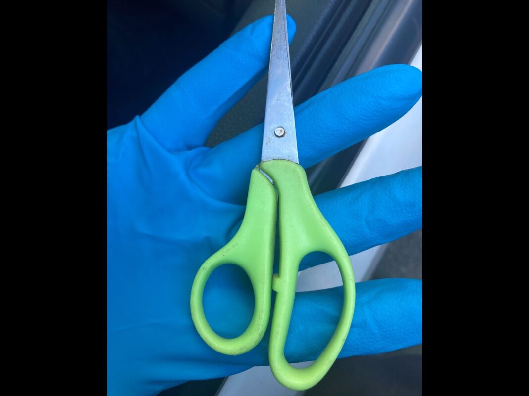 scissors used to cut man assault