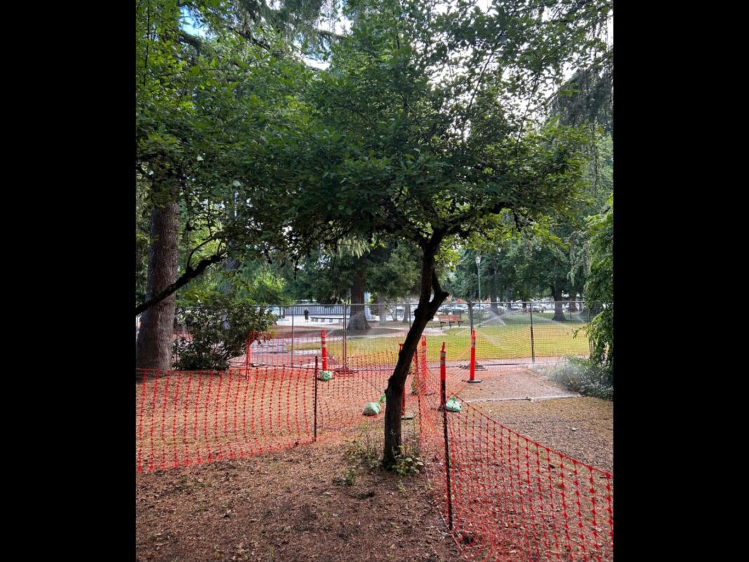 construction at state capitol state park for vietnam veterans memorial