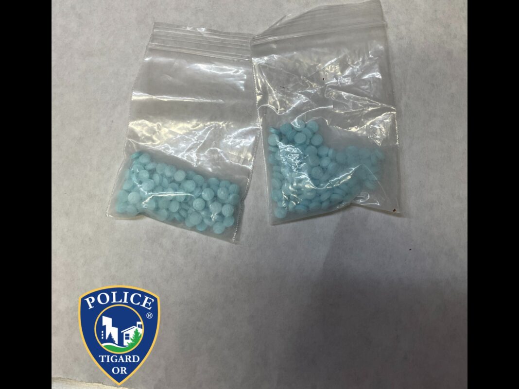 suspected fentanyl pills seized by tigard police