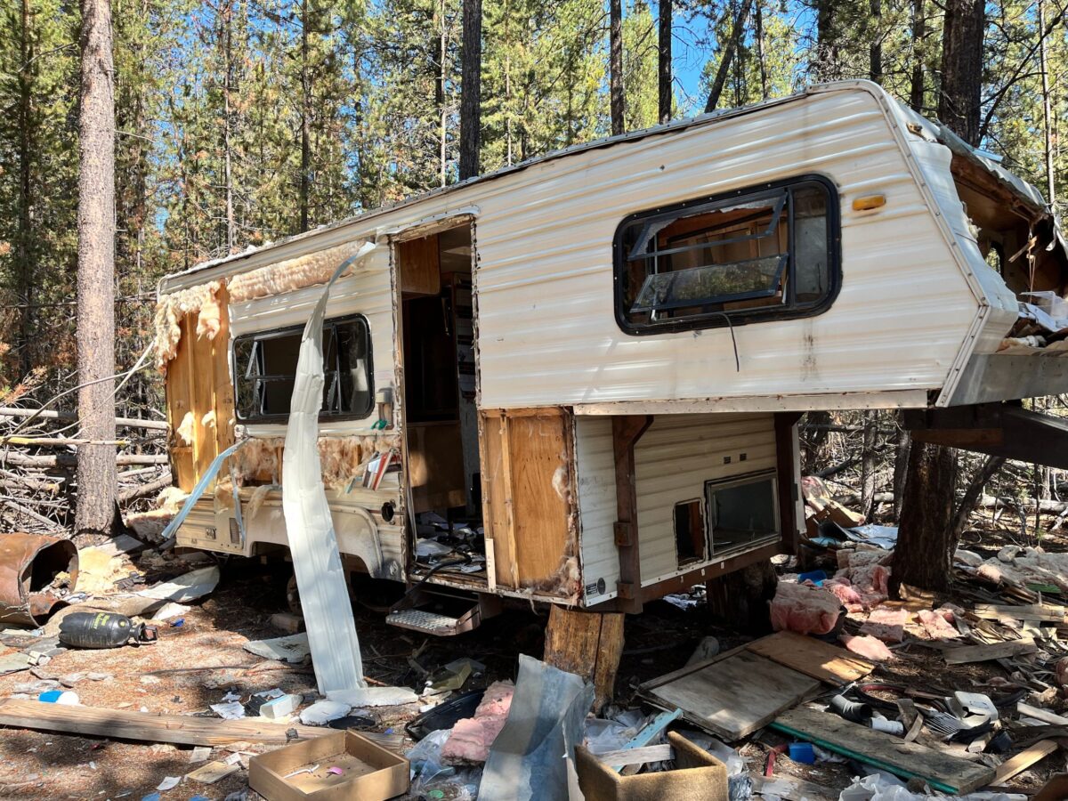 the site was used as a RV chop shop